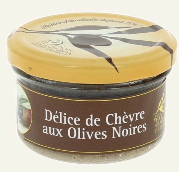 Délice de chèvre aux olives noires